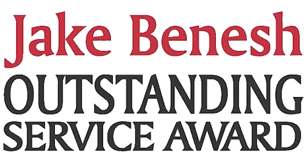 Logo for the Jake Benesh Outstanding Service Award